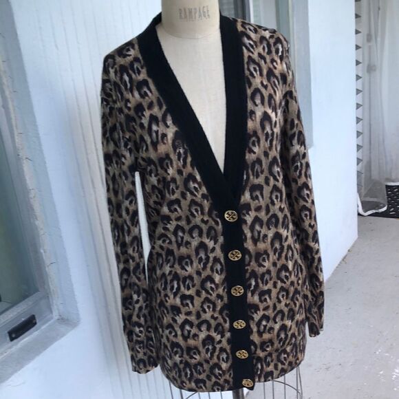 Tory Burch animal print sweater - Picture 1 of 6